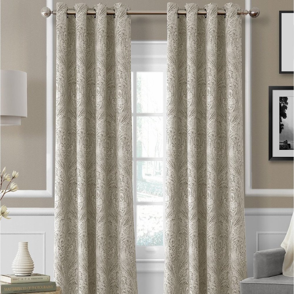 Elrene Blackout Grommet Top Window Curtain Panel